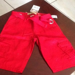 Boys red Shorts 3/$12
